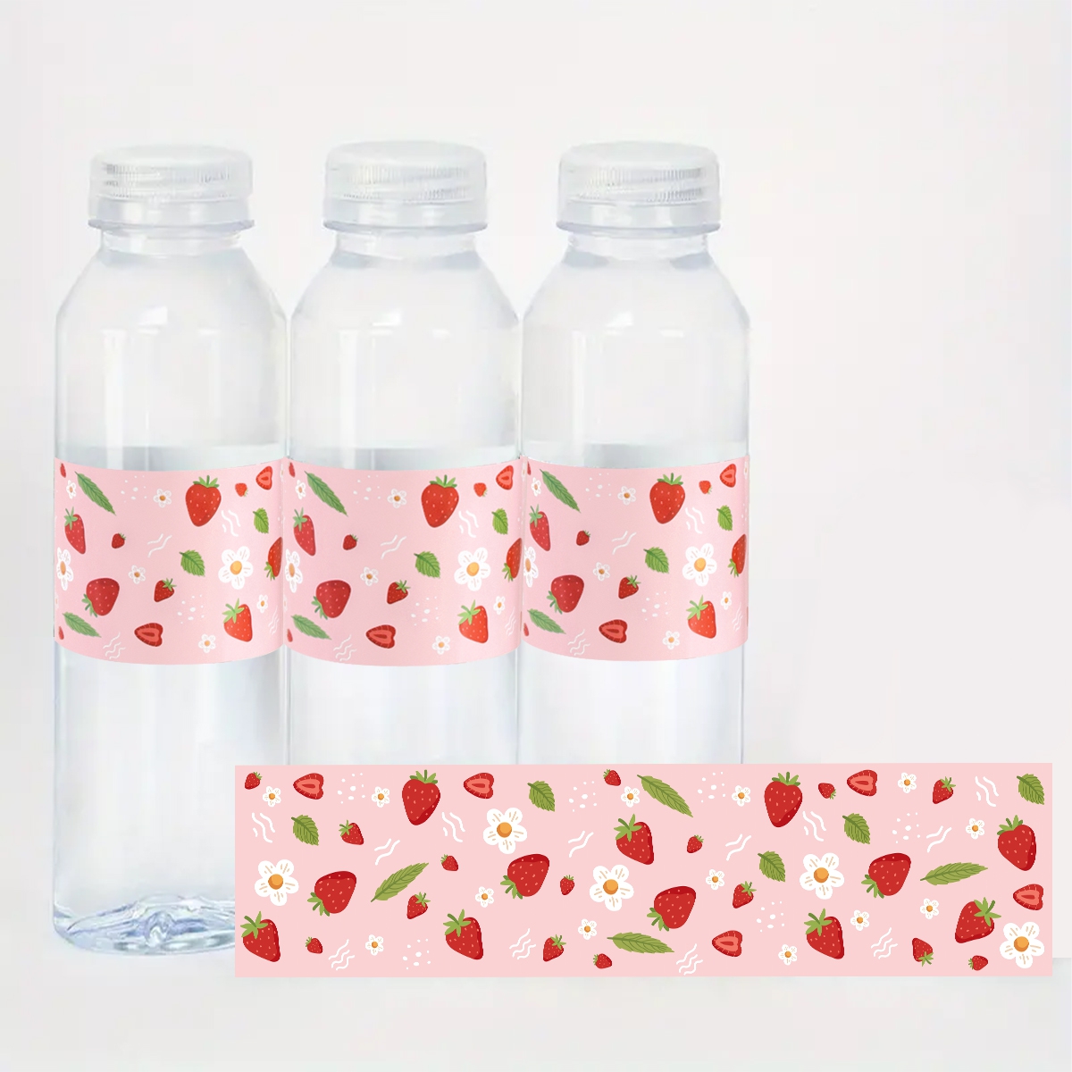 10pcs Strawberry Water Bottle  - Science Of Happiness ulasan dan harga