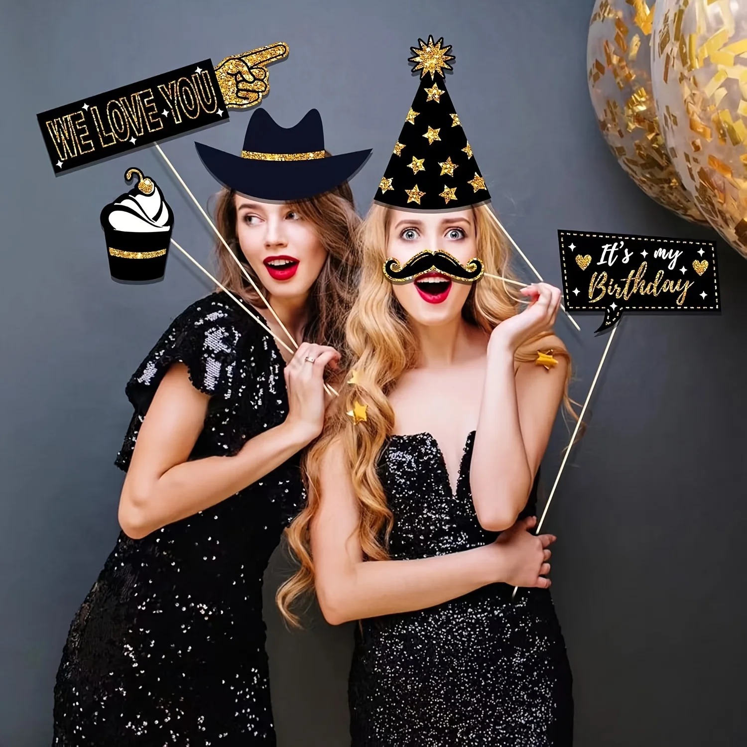 36pcs of Birthday Photo Booth  - Science Of Happiness ulasan dan harga