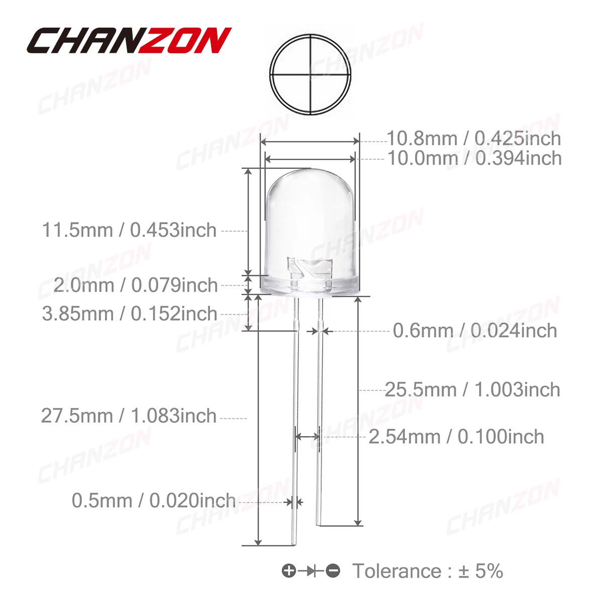 10pcs 10mm IR LED Emitting Dio - Science And Hobby Photos ulasan dan harga