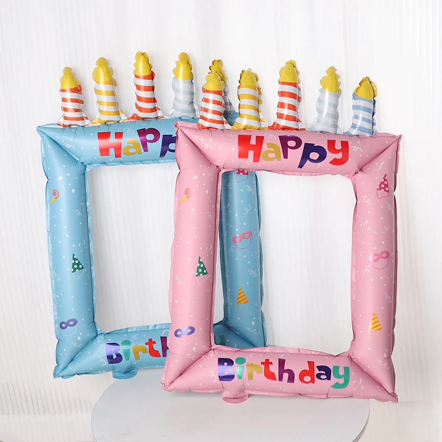 1/2pcs Blue Pink Birthday Phot - Science Of Happiness ulasan dan harga