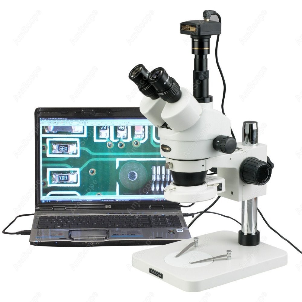 AmScope Trinocular Zoom Stereo - Amscope Microscope Stereo 7X-45X ulasan dan harga