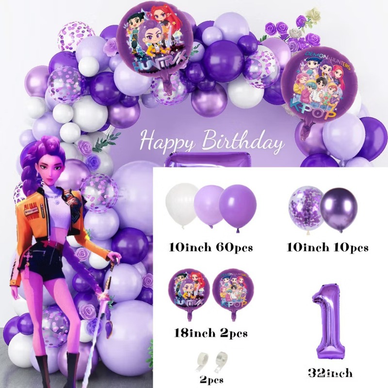 K-Pop Birthday Party Decoratio - Science Of Happiness ulasan dan harga