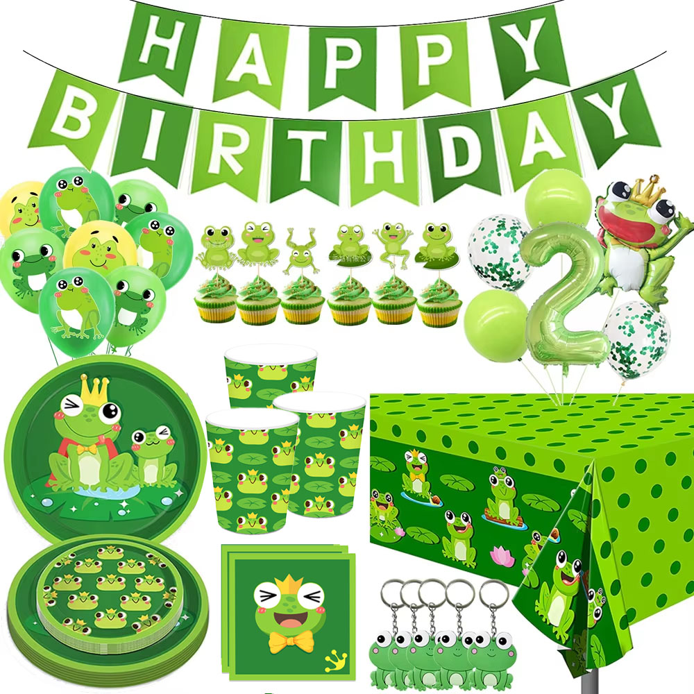 Frog Birthday Party Decoration - Science Of Happiness ulasan dan harga